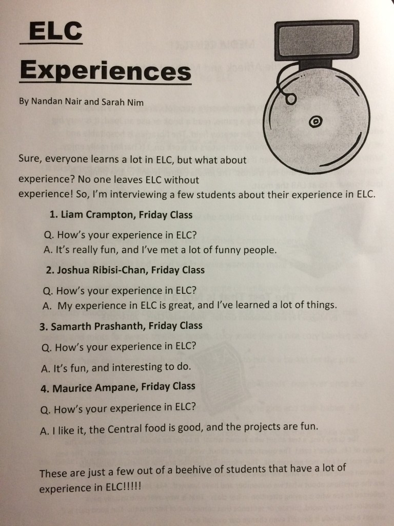 ELC Experiences